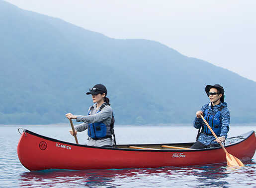 E【Lake Motosu Nature Canoe Tour】